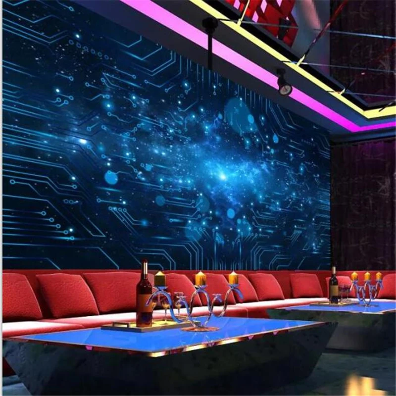 beibehang Wallpaper mural custom photo decoration living room 3D stereo modern abstract line starry circuit board wallpaper
beibehang Wallpaper mural custom photo decoration living room 3D stereo modern abstract line starry circuit board wallpaper