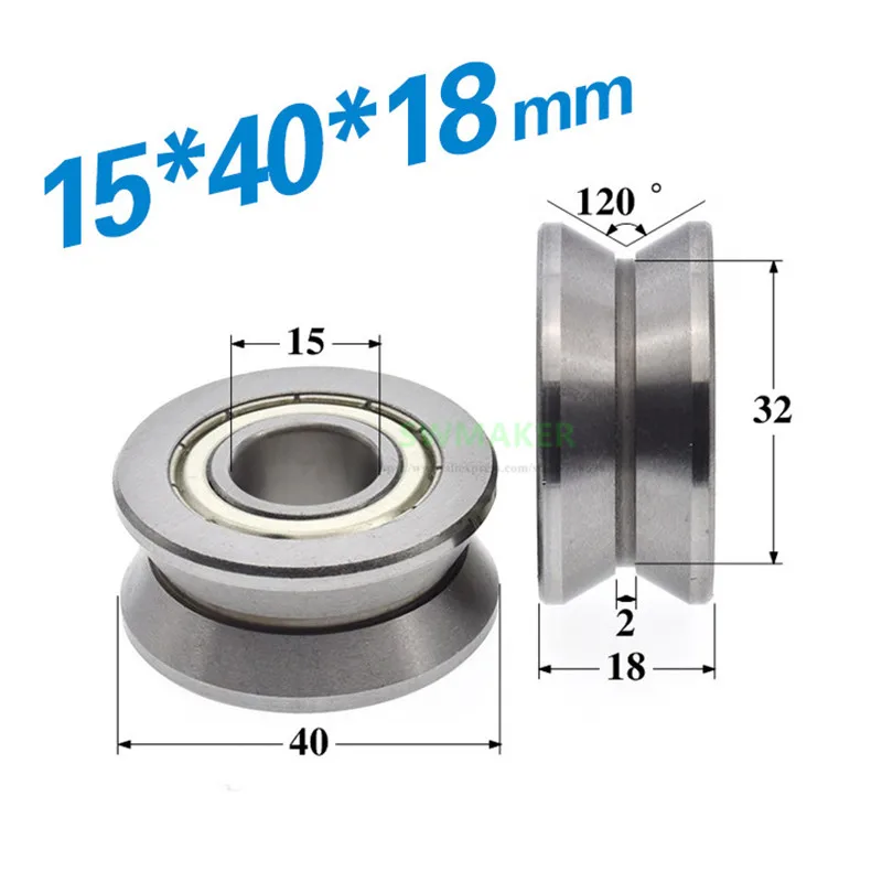1pcs 15*40*18mm LV202-40 bearing wheel, LV series V groove pulley, 4cm inner diameter metal roller/track guide wheel
1pcs 15*40*18mm LV202-40 bearing wheel, LV series V groove pulley, 4cm inner diameter metal roller/track guide wheel