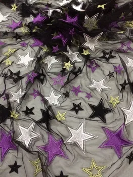 star pattern Embroidered African tulle French Lace Fabric CiCi-81051 for wedding dress
star pattern Embroidered African tulle French Lace Fabric CiCi-81051 for wedding dress