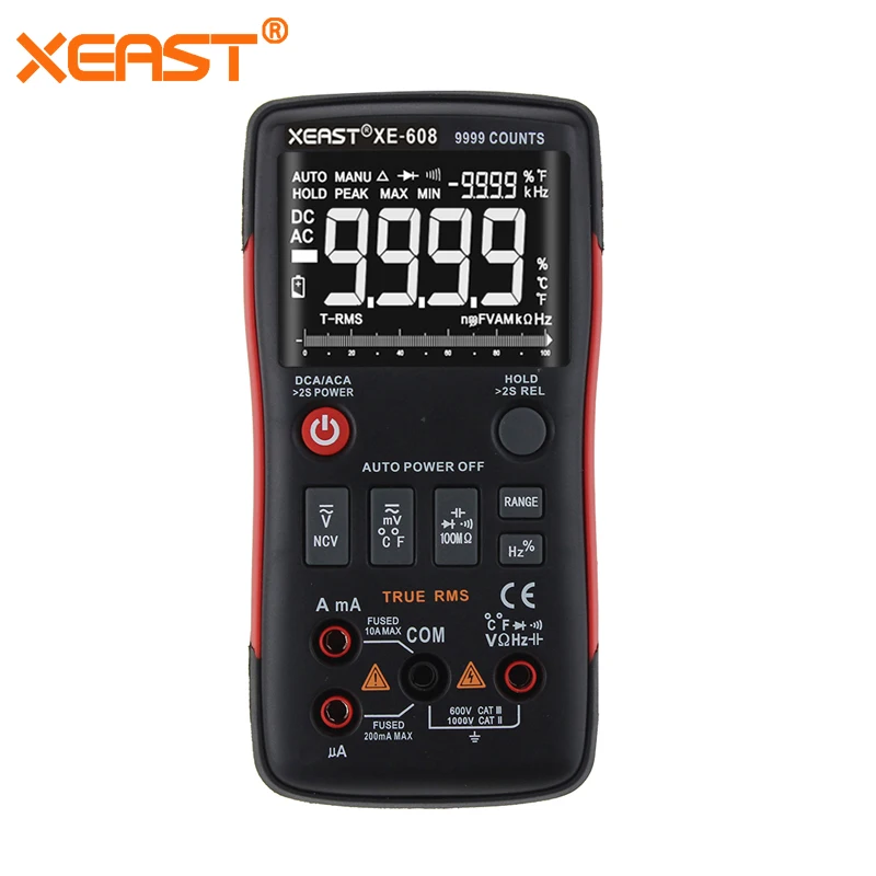 2018 Hot Sales AC/DC Voltmeter Ammeter button 9999 counts NCV DATA HOLD LCD backlight display True RMS Digital Multimeter
2018 Hot Sales AC/DC Voltmeter Ammeter button 9999 counts NCV DATA HOLD LCD backlight display True RMS Digital Multimeter