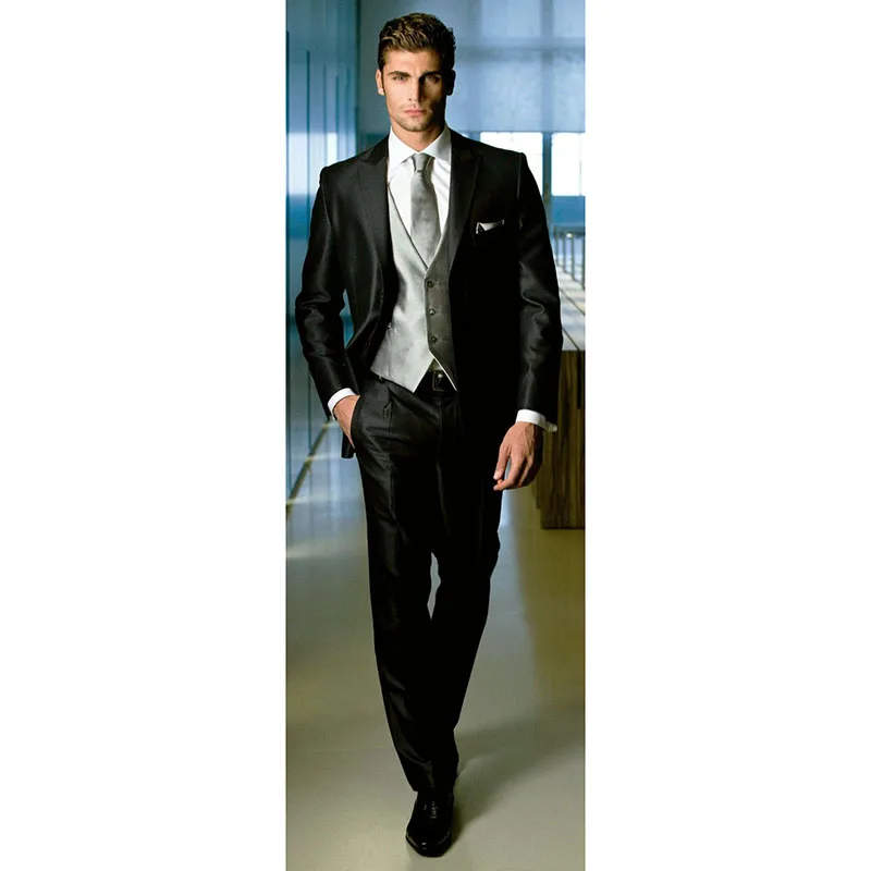 Shiny Black Wedding Suits For Men Custom Made Glossy Black Groom Tuxedo Subtle Patterned Fabrics Tailored Black Men Suit 2017
Shiny Black Wedding Suits For Men Custom Made Glossy Black Groom Tuxedo Subtle Patterned Fabrics Tailored Black Men Suit 2017