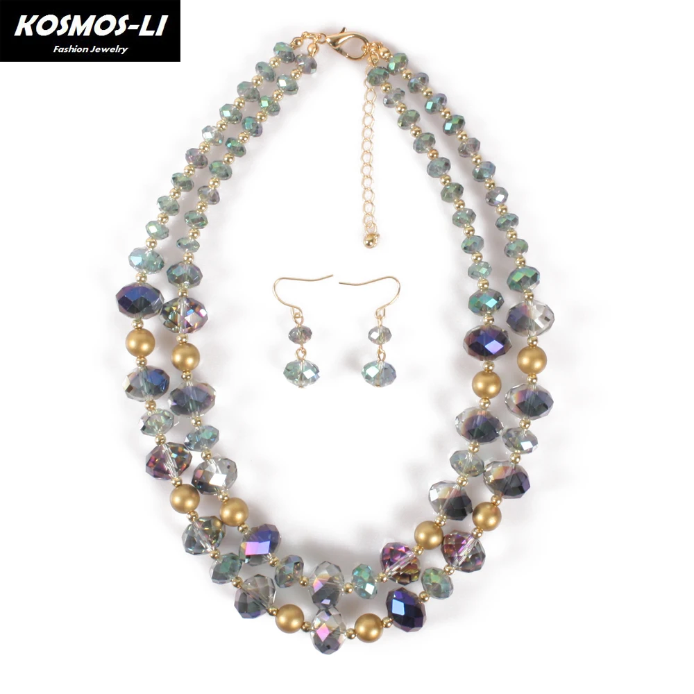 KOSMOS-LI Statement Necklace Maxi Strand Collier Women Crystal Beaded Necklaces Cute Fashion Party Jewelry For Gift 7820
KOSMOS-LI Statement Necklace Maxi Strand Collier Women Crystal Beaded Necklaces Cute Fashion Party Jewelry For Gift 7820