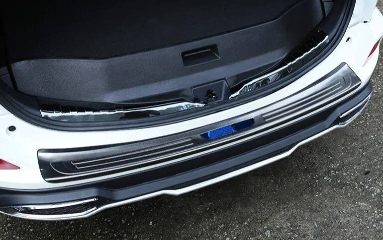 For 2017 2018 Infiniti QX30 Stainless steel Rear Bumper Protector Cover Trim