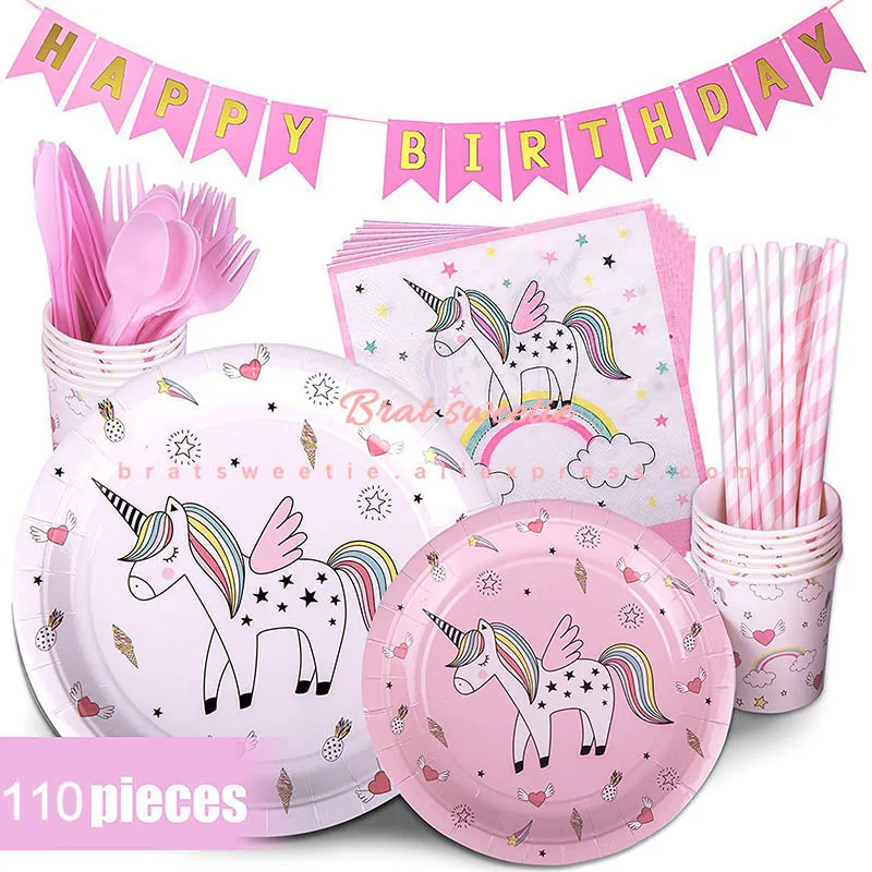 Unicorn Party Supplies Disposable Plates Cup Tablecloth Napkins Set Unicornio Party Tableware Kids Girls Birthday Decorations
Unicorn Party Supplies Disposable Plates Cup Tablecloth Napkins Set Unicornio Party Tableware Kids Girls Birthday Decorations