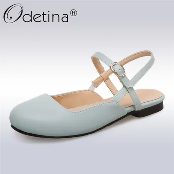 Odetina New Fashion Women Sweet Slingbacks Sandals Soft Flats Heels Round Toe Ankle Strap Pinky Color Shoes Summer Plus Size 43
Odetina New Fashion Women Sweet Slingbacks Sandals Soft Flats Heels Round Toe Ankle Strap Pinky Color Shoes Summer Plus Size 43