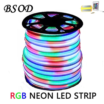 50m/roll RGB LED Neon Strip SMD5050 Input AC220V 15W/M 72leds/m Waterproof IP65 Color Changing Flexxiful Easy to Install
50m/roll RGB LED Neon Strip SMD5050 Input AC220V 15W/M 72leds/m Waterproof IP65 Color Changing Flexxiful Easy to Install