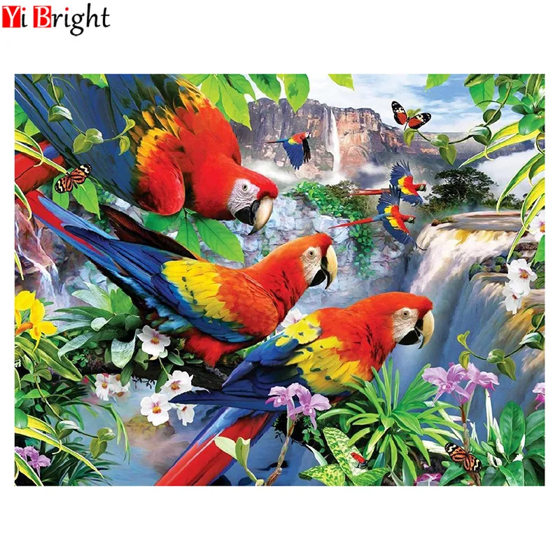 Diamond Painting Parrot Full Square Rhinestones Mosaic Home Decoration Diamond Embroidery Cross Stitch Kits Gift XY1
Diamond Painting Parrot Full Square Rhinestones Mosaic Home Decoration Diamond Embroidery Cross Stitch Kits Gift XY1