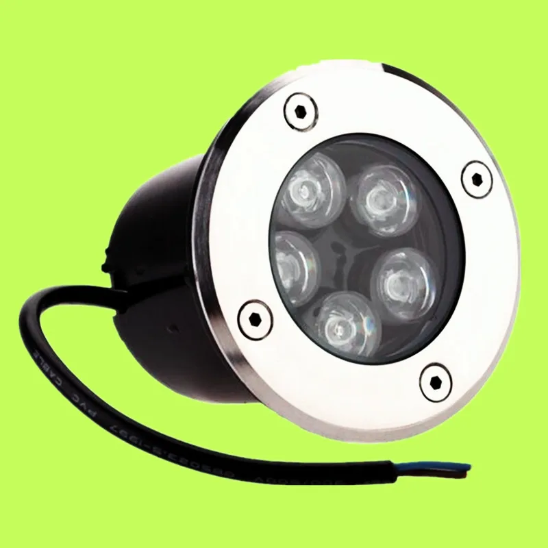 

12PCS 5W LED Underground Light 5W LED Underground Lamp Buried Lighting Outdoor Recessed Floor Lamp Ground Light IP68 Waterproof