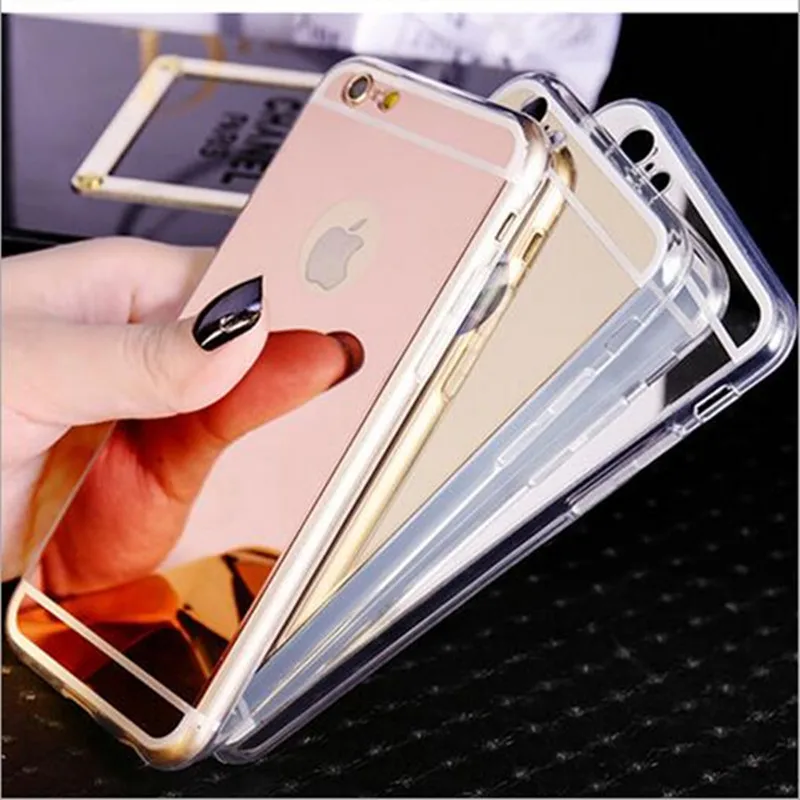 Luxury Plating Mirror TPU Silicone Frame Case Fundas for iPhone 6 S 6S 5 5S SE 7 8 Plus x 10 Cover Soft Back Phone Bag Cases
Luxury Plating Mirror TPU Silicone Frame Case Fundas for iPhone 6 S 6S 5 5S SE 7 8 Plus x 10 Cover Soft Back Phone Bag Cases