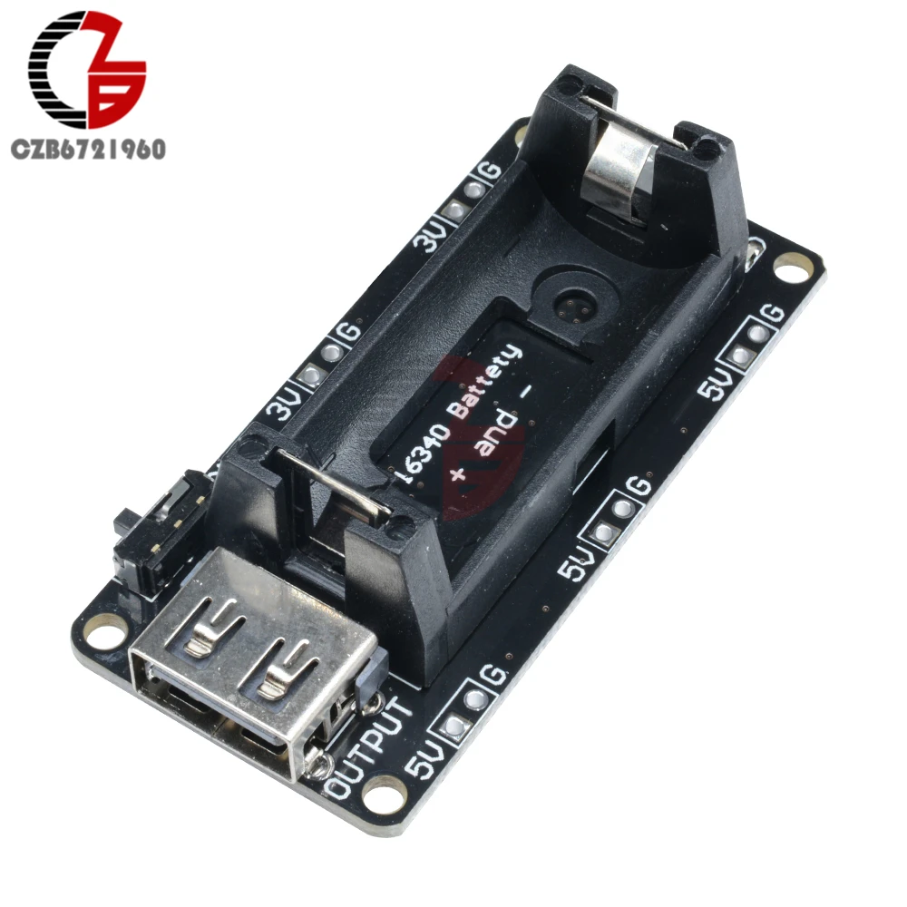 16340 Battery Charging Module Rechargeable Battery Holder Lithium Battery Charge Board DC 5V Micro USB for Power Bank
16340 Battery Charging Module Rechargeable Battery Holder Lithium Battery Charge Board DC 5V Micro USB for Power Bank