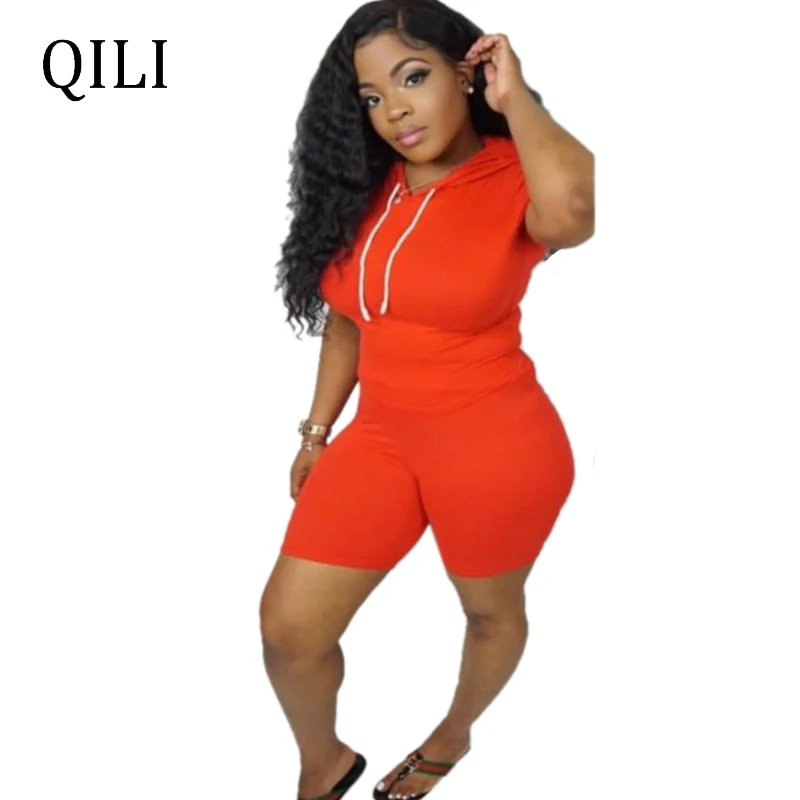 QILI New Arrivals Women Jumpsuits Hoodies Rompers Drawstring Patchwork Short Sleeve 2 Piece Casual Fashion Rompers Playsuits
QILI New Arrivals Women Jumpsuits Hoodies Rompers Drawstring Patchwork Short Sleeve 2 Piece Casual Fashion Rompers Playsuits