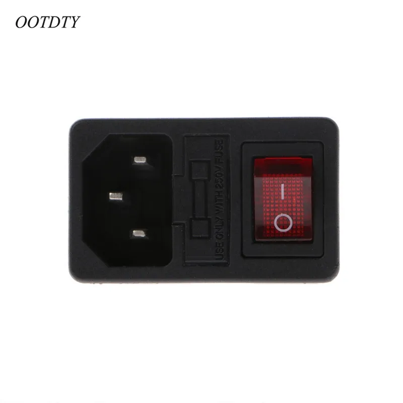 OOTDTY 6A 250V 10A 125V SPST Rocker Switch 3 Pin IEC320 C14 Inlet Module Plug Fuse
OOTDTY 6A 250V 10A 125V SPST Rocker Switch 3 Pin IEC320 C14 Inlet Module Plug Fuse