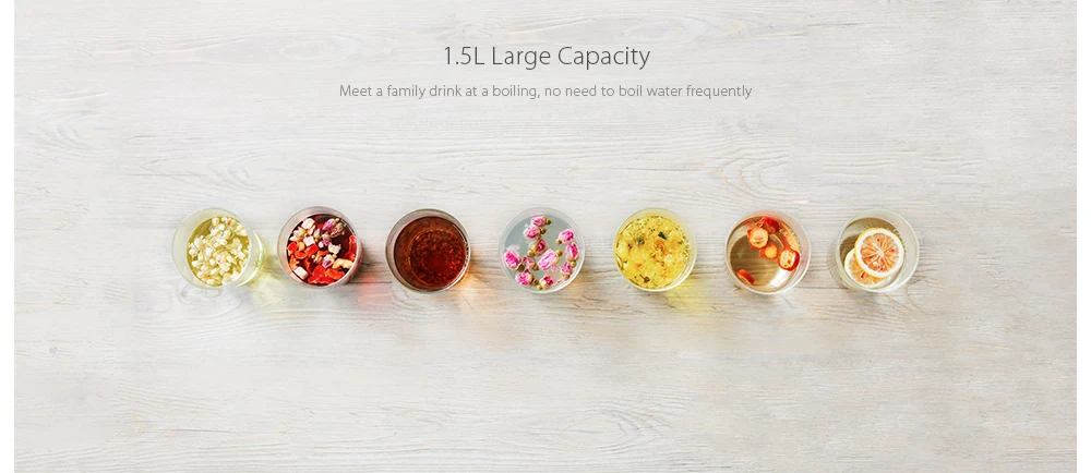 Xiaomi Mijia Kettle Constant Temperature Control Water Kettle 1.5L Auto Power-off Protection Smart Control Support Phone APP H15 (6)