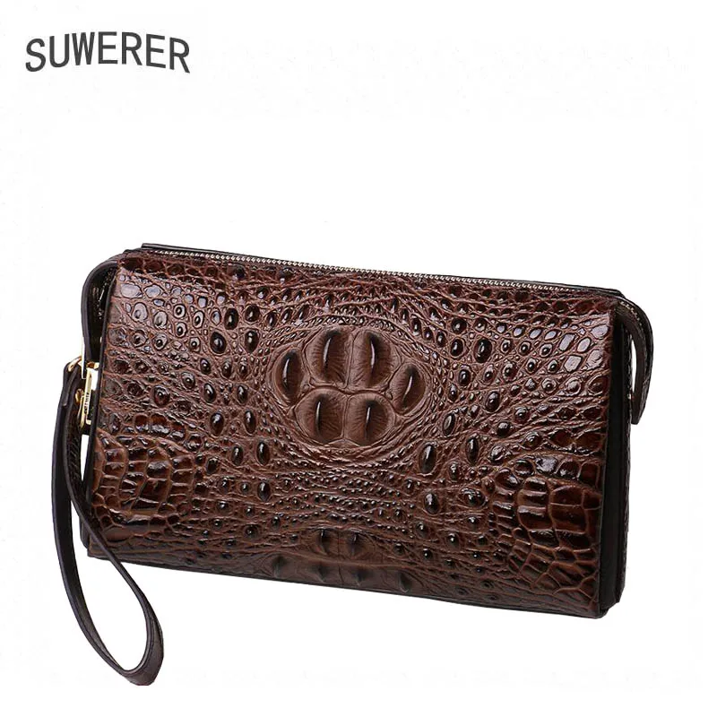 SUWERER 2019 new ladies leather clutch High-grade leather luxury fashion crocodile ladies leather bag
SUWERER 2019 new ladies leather clutch High-grade leather luxury fashion crocodile ladies leather bag
