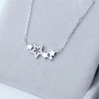 Cute Stars Small Exquisite Gift Clavicle Chain 925 Sterling Silver Temperament Personality Fashion Female Necklace SNE131
Cute Stars Small Exquisite Gift Clavicle Chain 925 Sterling Silver Temperament Personality Fashion Female Necklace SNE131