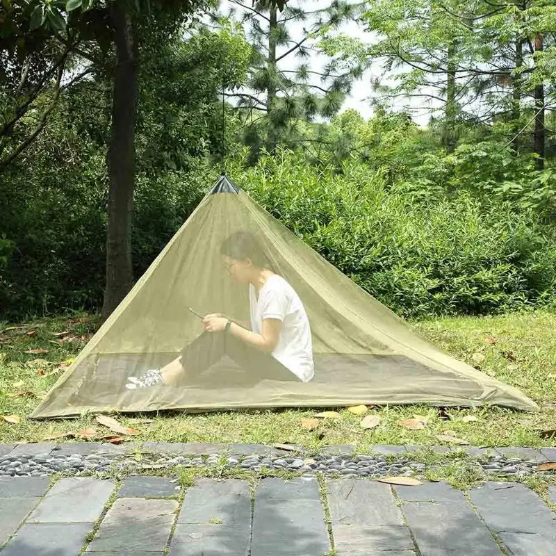 Portable Outdoor Hiking Camping 50D Mesh Tent Pyramid Single Person Mosquito Net inner Tent Summer Mesh Tent Body Inner Tent
Portable Outdoor Hiking Camping 50D Mesh Tent Pyramid Single Person Mosquito Net inner Tent Summer Mesh Tent Body Inner Tent