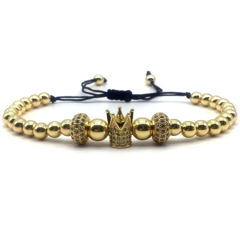 2019 Luxurious Crown Charm Bracelet Men Women Handmade Weave Adjustable Beads Bracelet For Male Female Vintage Jewelry Gift
2019 Luxurious Crown Charm Bracelet Men Women Handmade Weave Adjustable Beads Bracelet For Male Female Vintage Jewelry Gift