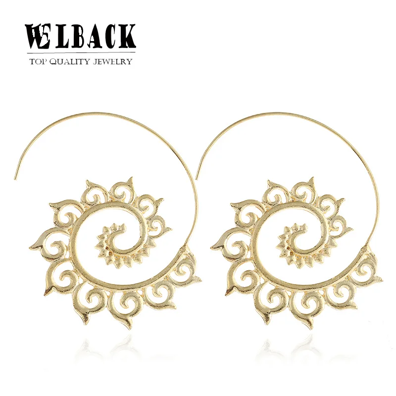 2018 New Circle Earrings Party Accessories Ethnic Jewelry Steampunk Round Swirl Earring for Women Gold Silver Tone Big
2018 New Circle Earrings Party Accessories Ethnic Jewelry Steampunk Round Swirl Earring for Women Gold Silver Tone Big