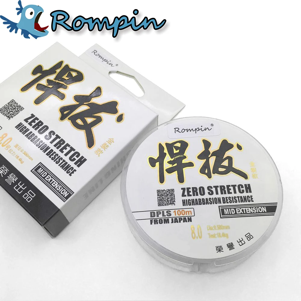 Rompin Fishing Line Brand Super Strong 100m 100% Nylon Transparent Not Fluorocarbon Fishing Line Fishing Tackle
Rompin Fishing Line Brand Super Strong 100m 100% Nylon Transparent Not Fluorocarbon Fishing Line Fishing Tackle