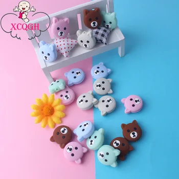 XCQGH 5PCS Baby Bite Gel Molars Various Bulk Silicone Bear Head Beads Baby Teething DIY Necklace Soft Baby Teethers
XCQGH 5PCS Baby Bite Gel Molars Various Bulk Silicone Bear Head Beads Baby Teething DIY Necklace Soft Baby Teethers