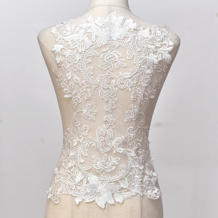 LA010/1 PCS Exqusite off white emboidery flower wedding dress applique mesh french african embroidery chantilly lace trim
LA010/1 PCS Exqusite off white emboidery flower wedding dress applique mesh french african embroidery chantilly lace trim