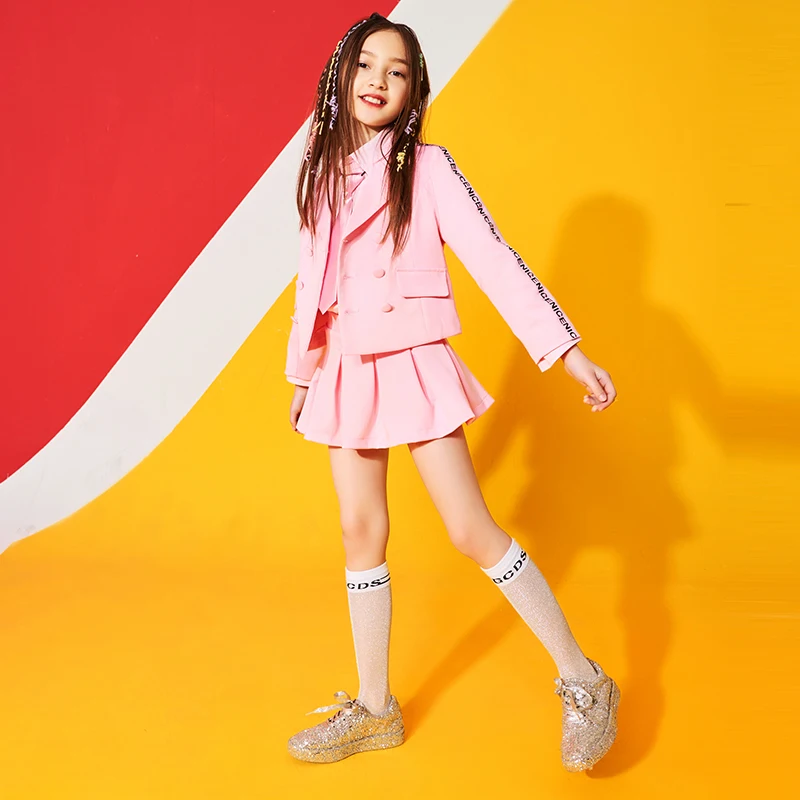 Kids Jazz Dance Costume Girls Hip Hop Practice Dance Dress Children'S Day Catwalk Show Performance Cheerleader Outfit DQL743
Kids Jazz Dance Costume Girls Hip Hop Practice Dance Dress Children'S Day Catwalk Show Performance Cheerleader Outfit DQL743
