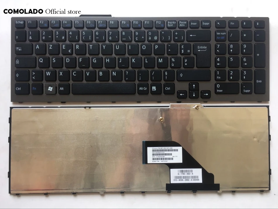 FR French laptop keyboard For Sony Vaio VPC-F VPC-F119FC VPC-F11 F12 F13 with Frame Keyboard FR Layout