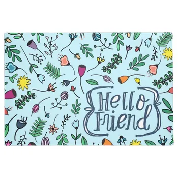 personality Hello Friend sweet Floral Pattern Doormat Home Decoration Entry Non-slip Door Mat Rubber Washable Floor Carpet
personality Hello Friend sweet Floral Pattern Doormat Home Decoration Entry Non-slip Door Mat Rubber Washable Floor Carpet
