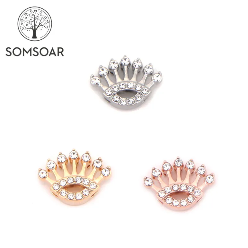 Somsoar Jewelry Eyelash glasses Slide Charms fit 10mm Stainless steel Mesh Bracelet accessories as woman best gift 10pcs/lot
Somsoar Jewelry Eyelash glasses Slide Charms fit 10mm Stainless steel Mesh Bracelet accessories as woman best gift 10pcs/lot