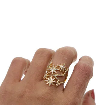 2018 New Top quality AAA sparking CZ northstar Fashion Women Cute Star Rings Size 6 7 Wonderful Gift For Girls Lady's
2018 New Top quality AAA sparking CZ northstar Fashion Women Cute Star Rings Size 6 7 Wonderful Gift For Girls Lady's