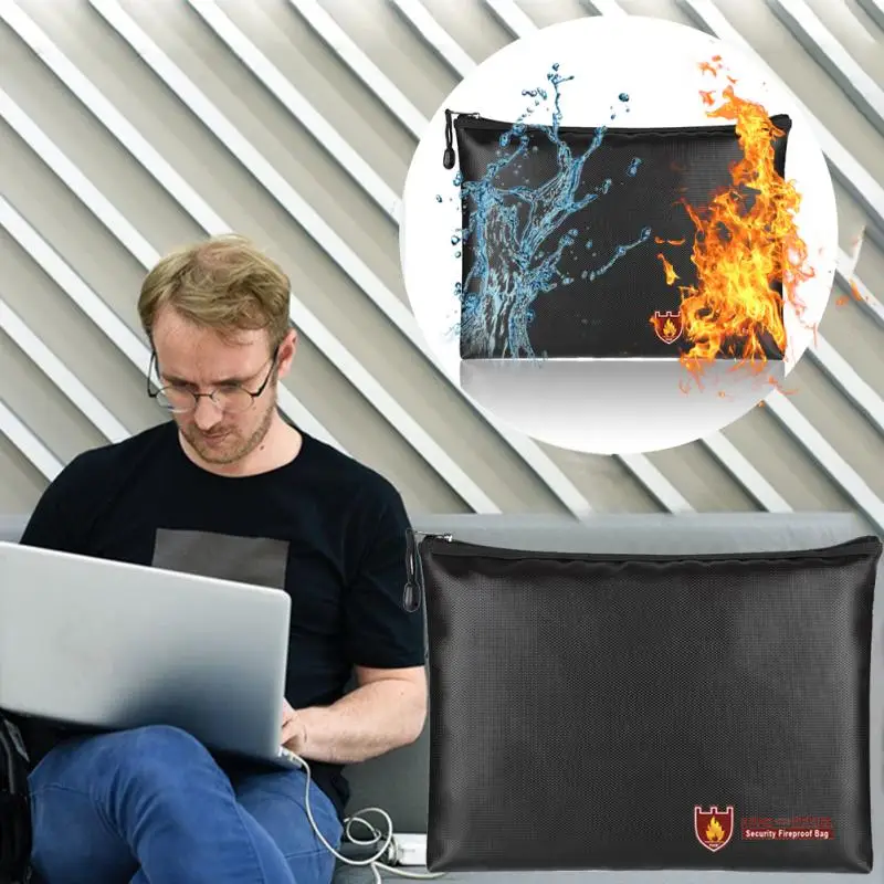 Safe Fireproof Waterproof File Holder Briefcase Document Bag Valuables Bag Zipper Closure Envelope Pouch Large Space #919 New
Safe Fireproof Waterproof File Holder Briefcase Document Bag Valuables Bag Zipper Closure Envelope Pouch Large Space #919 New