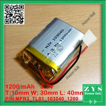Polymer lithium ion battery 3.7V 103040 can be customized wholesale CE FCC ROHS MSDS quality certification 10x30x40mm 1200 mAh
Polymer lithium ion battery 3.7V 103040 can be customized wholesale CE FCC ROHS MSDS quality certification 10x30x40mm 1200 mAh