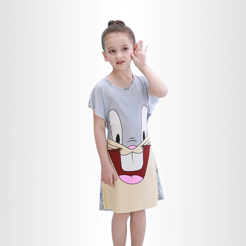 Children's summer milk silk nightdress children short sleeved Nightgown suit Girls lovely Home Furnishing clothes
Children's summer milk silk nightdress children short sleeved Nightgown suit Girls lovely Home Furnishing clothes