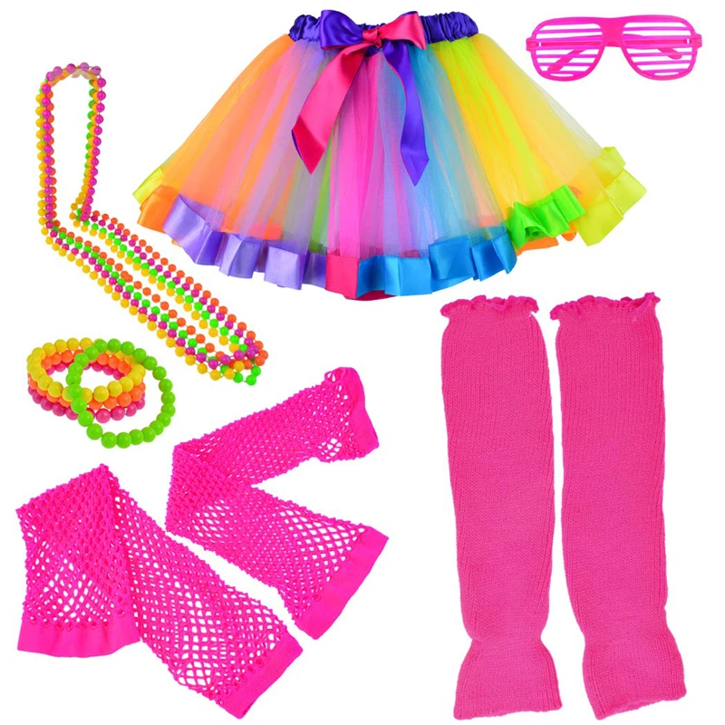 Girls 6 in 1 Costume Accessories 1970s 1980s Fancy Outfits for Cosplay Party Theme Party Women 80s Costume Accessories Set
Girls 6 in 1 Costume Accessories 1970s 1980s Fancy Outfits for Cosplay Party Theme Party Women 80s Costume Accessories Set