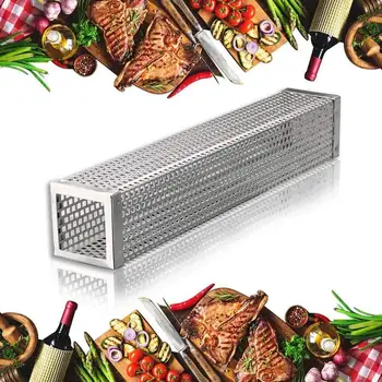 Realand Square 6/12 inches BBQ Wood Pellet Smoker Tube Stainless Steel Smoke Generator Mesh Pipe for Grill Hot or Cold Smoking
Realand Square 6/12 inches BBQ Wood Pellet Smoker Tube Stainless Steel Smoke Generator Mesh Pipe for Grill Hot or Cold Smoking