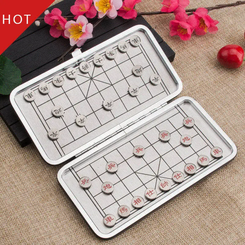 BSTFAMLY Chinese Chess Metal 32Pcs/Set 162mm*155mm /12*12mm Old Game of Go Xiang Qi International Checkers Folding Toy Gift LC23
BSTFAMLY Chinese Chess Metal 32Pcs/Set 162mm*155mm /12*12mm Old Game of Go Xiang Qi International Checkers Folding Toy Gift LC23