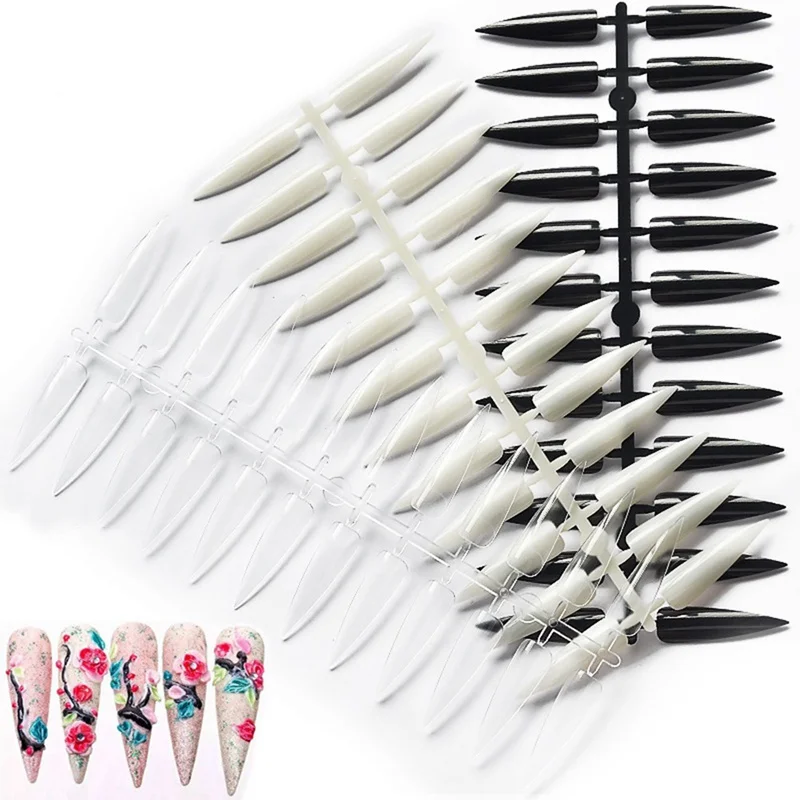 240Pcs/set Nail Art Clear Natural Full Cover Oval Sharp End Stiletto Long False Fake Nails Tips Manicure Artificial Nails Salon
240Pcs/set Nail Art Clear Natural Full Cover Oval Sharp End Stiletto Long False Fake Nails Tips Manicure Artificial Nails Salon