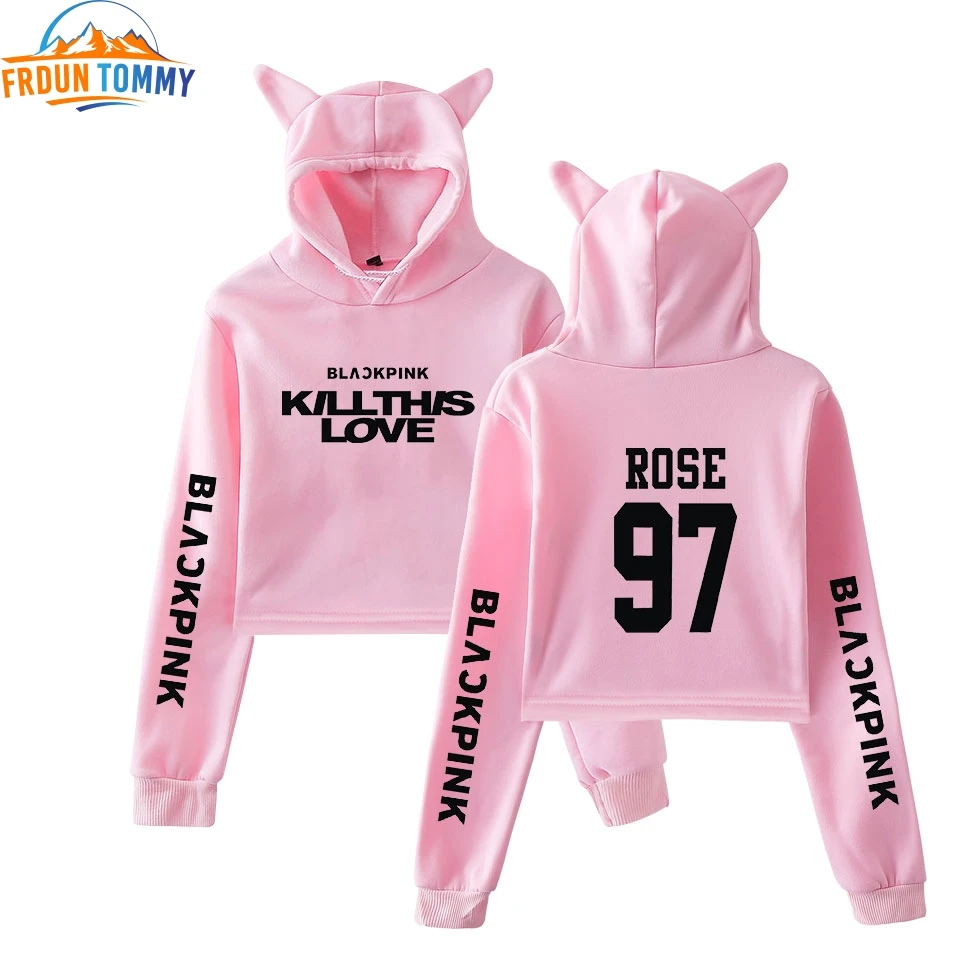 KILL THIS LOVE Blackpink Women Long Sleeve Cat Cropped Hoodies Hooded New Arrival Hot Sale new Fashion Streetwear Clothes
KILL THIS LOVE Blackpink Women Long Sleeve Cat Cropped Hoodies Hooded New Arrival Hot Sale new Fashion Streetwear Clothes