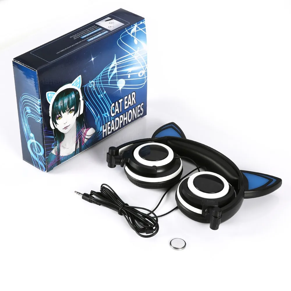 Foldable Flashing Glowing cat ear headphones Gaming Headset Earphone with LED light For PC Mobile Phone
Foldable Flashing Glowing cat ear headphones Gaming Headset Earphone with LED light For PC Mobile Phone