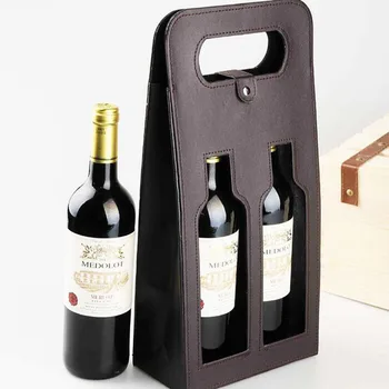 Luxury Portable PU Leather Double Hollow-out Red Wine Bottle Tote Bag Packaging Case Gift Storage Boxes With Handle ZA3104
Luxury Portable PU Leather Double Hollow-out Red Wine Bottle Tote Bag Packaging Case Gift Storage Boxes With Handle ZA3104