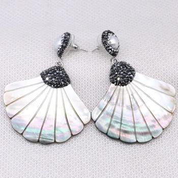 Fashion sector shell earrings natural shell earrings Pave rhinestone gift for lady wholesale 3 Paris 4443
Fashion sector shell earrings natural shell earrings Pave rhinestone gift for lady wholesale 3 Paris 4443