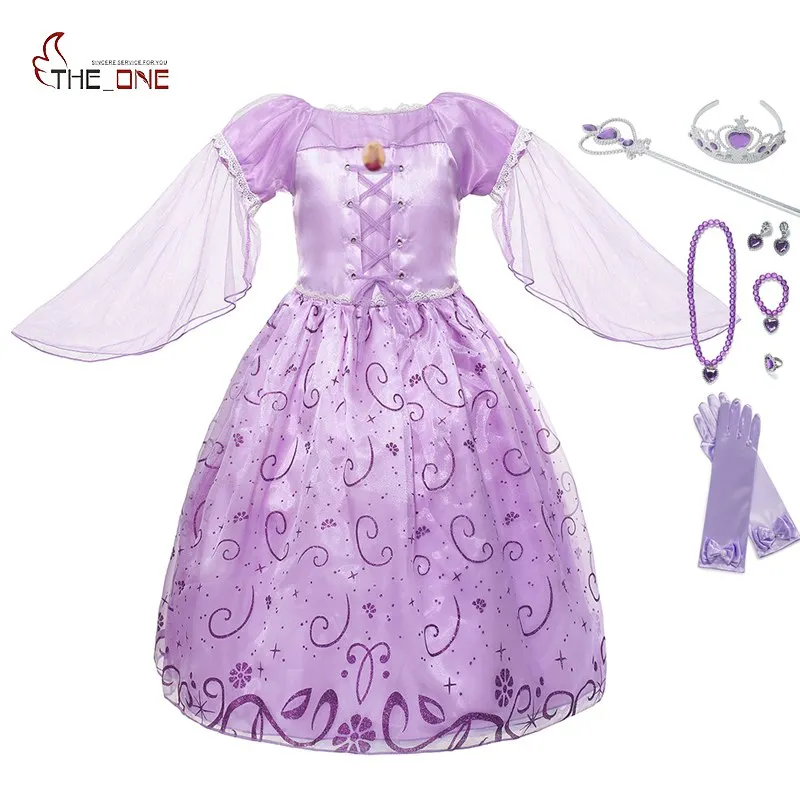 MUABABY Girls Rapunzel Dress up Clothes Flying Sleeve Floral Print Tangled Princess Costume Kids Halloween Party Cosplay Dresses
MUABABY Girls Rapunzel Dress up Clothes Flying Sleeve Floral Print Tangled Princess Costume Kids Halloween Party Cosplay Dresses