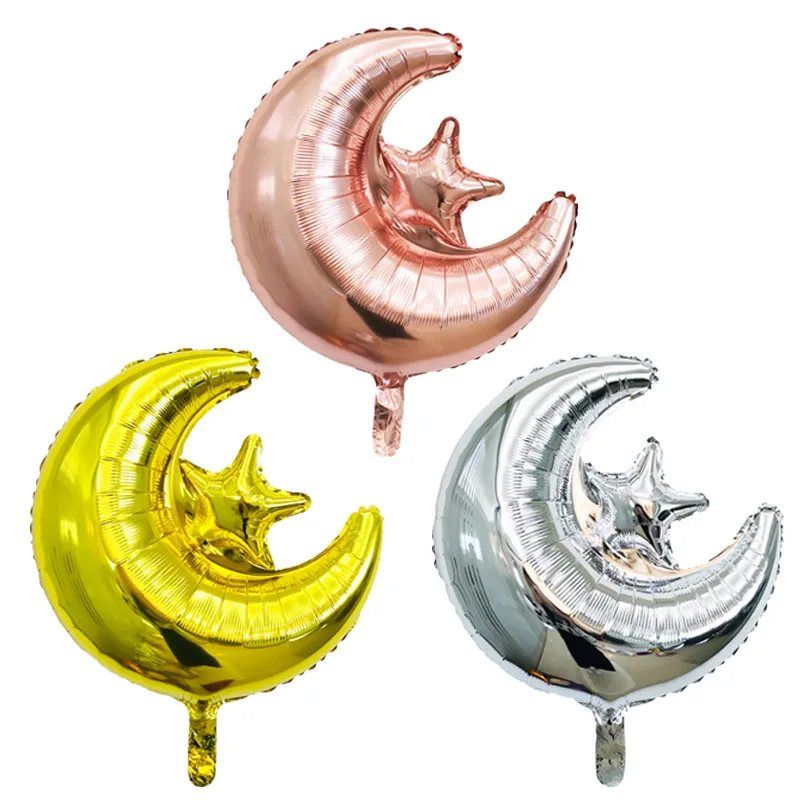 Rose gold Silver Star Moon Balloons Foil Birthday Party Decorations Kids Christmas Moon Globos EID MUBARAK Balloon party Balloon
Rose gold Silver Star Moon Balloons Foil Birthday Party Decorations Kids Christmas Moon Globos EID MUBARAK Balloon party Balloon