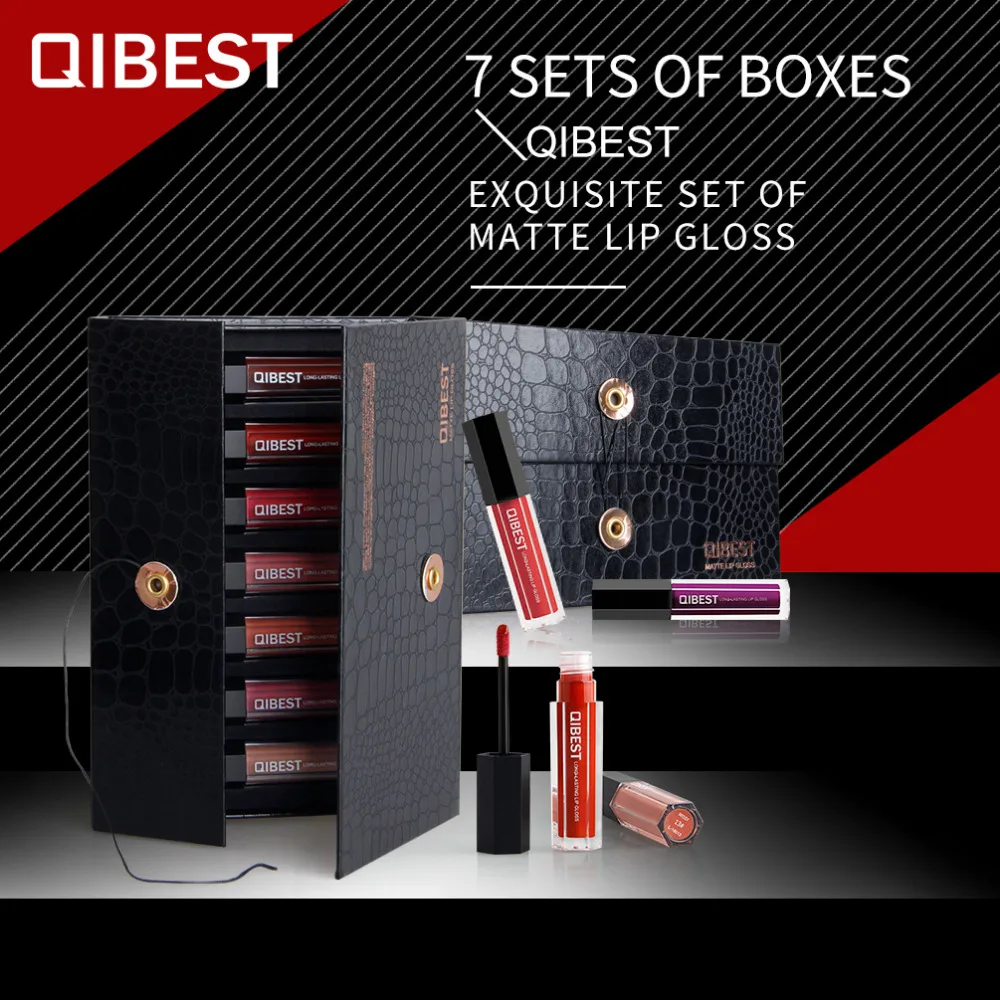 QIBEST Pro Makeup Set 7pcs/Set Matte Long-Lasting Lipstick Lip Gloss Waterproof Lip stick Beauty Lips Makeup Lipstick
QIBEST Pro Makeup Set 7pcs/Set Matte Long-Lasting Lipstick Lip Gloss Waterproof Lip stick Beauty Lips Makeup Lipstick