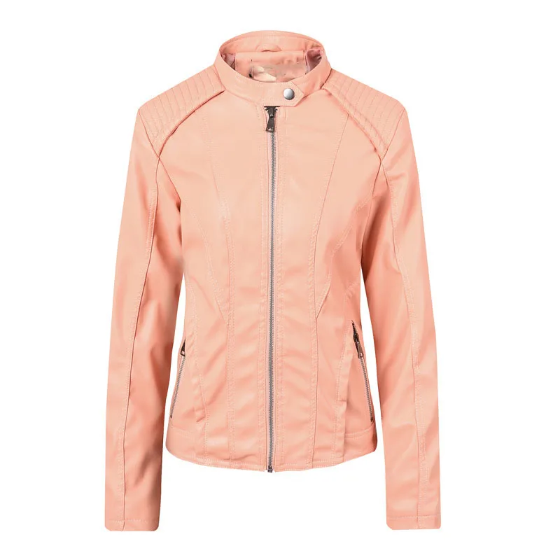 2019 Autumn European Women Pu Leather Jacket Casual Motorcycle Bike Jacket Slim Club Coat
2019 Autumn European Women Pu Leather Jacket Casual Motorcycle Bike Jacket Slim Club Coat