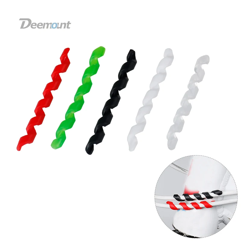 Deemount 5PCS/Lot Cycle Cable Minder Spiral Elastic Rubber Line Manager Bike Light Threading Cord Holder Controller Bicycle Par
Deemount 5PCS/Lot Cycle Cable Minder Spiral Elastic Rubber Line Manager Bike Light Threading Cord Holder Controller Bicycle Par