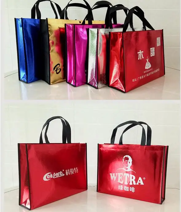 wholesale 1000pcs/lot 30x40x10cm reusable shiny laser lamination non woven shopping bags with custom company logo for ads
wholesale 1000pcs/lot 30x40x10cm reusable shiny laser lamination non woven shopping bags with custom company logo for ads