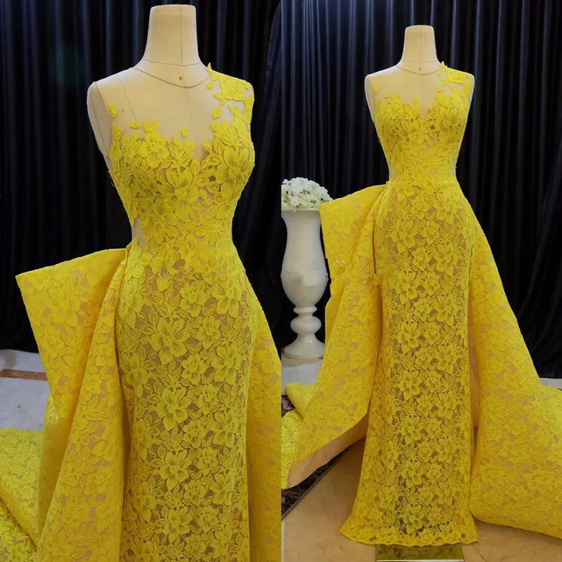 Yellow Muslim Evening Dresses 2019 Mermaid Cap Sleeves Lace Detachable Formal Dubai Saudi Arabic Long Evening Gown Prom Dress
Yellow Muslim Evening Dresses 2019 Mermaid Cap Sleeves Lace Detachable Formal Dubai Saudi Arabic Long Evening Gown Prom Dress
