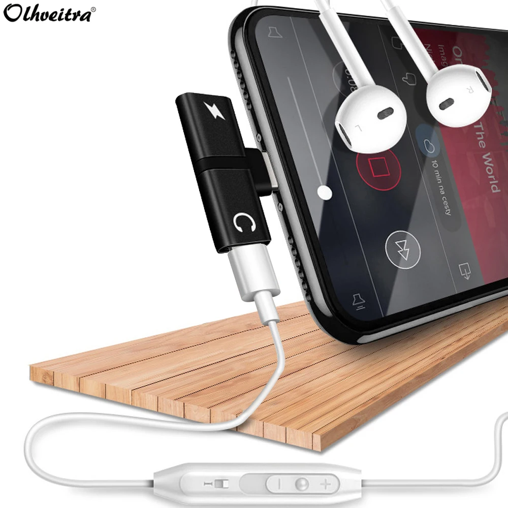 Olhveitra 8 Pin Audio Adapter Splitter Double Headphone Jack Earphone For iPhone X XR XS Max 7 8 Plus 6 s Charging Cable Charger
Olhveitra 8 Pin Audio Adapter Splitter Double Headphone Jack Earphone For iPhone X XR XS Max 7 8 Plus 6 s Charging Cable Charger