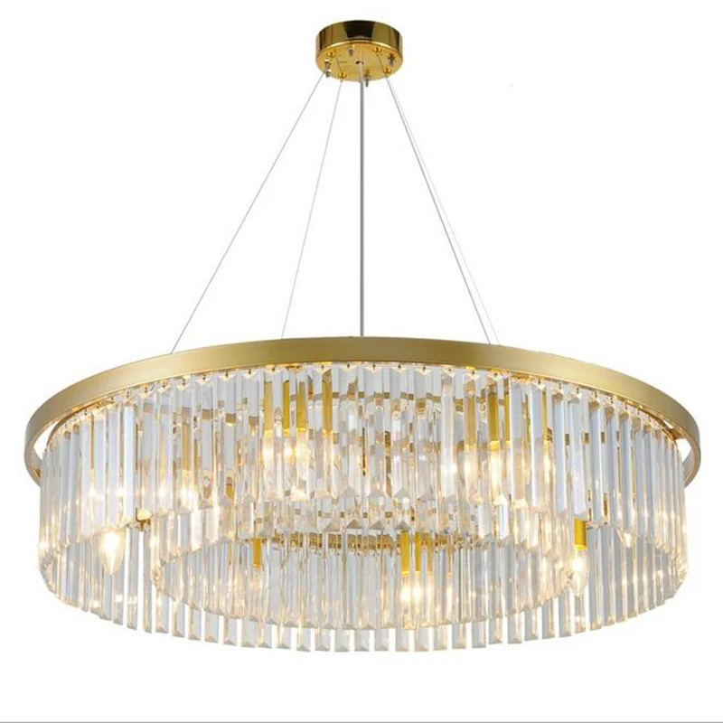 crystal living room round chandelier European creative personality room hall of the simple atmospheric restaurant chandelier
crystal living room round chandelier European creative personality room hall of the simple atmospheric restaurant chandelier